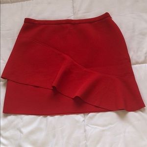 Red skirt. Worn once.